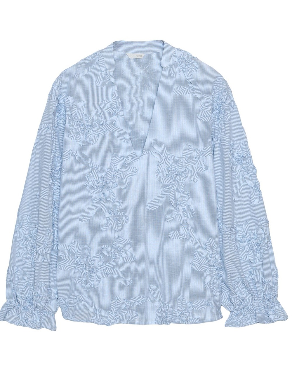 Zara Embossed Floral Blouse